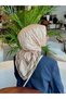 Thin Viscosa Cotton Scarf Hand Stitched Etnic Flowers Geometric Pattern - 3
