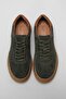 112230207   Adam Sneaker Men's Leather Shoes Green - 5