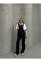 Garnish Half Zipper Oversize Wide Leg Soft Texture Modal Fabric Tracksuit Set - 3