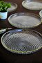 Plate House Gold Gilded Glass Cake Plate 19cm 6 Pcs 2339 - 3