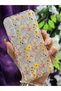 Xiaomi Redmi Note 8 Compatible Colorful Flowers Patterned Transparent Phone Case