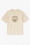Beige Color Oversize Sendero, Snake Chest Printed Unisex T-Shirt T-Shirt