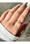 Women's Gold Color Stone Row Ring - 3