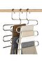 No Escape Wholesale Pantalon Hanger Metallic Inside Wardrobe Smart Chrome Hanger Multi-Storey Pants Hanger