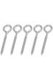 SHONAN 4.5" Stainless Steel Eye Screws for Wood, 5 Pcs Heavy Duty Screw Eye Hooks - 2