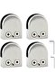 4 x (8-10mm) 304 Stainless Steel Glass Clamps Clip for Stair Window (4-pack) - Upgraded - 2