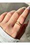 Women's Gold Color Stone Row Ring