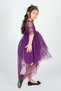 Tailed Model Girl's Lace Dress Mnk0482 Mürdüm - 3