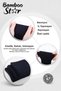 Bamboo Men's Socket Long Plain Navy Blue Seamless 6-Piece Premium Boxed Socks - 5
