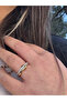 سلسلة خاصة من خاتم الزوجين من الحجر بلونين