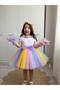 Birthday Party Set Girl Floral Tutu Skirt, Bracelet, Crown, T-Shirt - 3