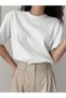 Unisex Women'S/Men's Summer Solid Color Round Neck Short Sleeve Casual Oversized T-Shirt