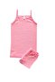 Girl's 100% Cotton Pink Thin Strap Tank Top Boxer Set - 3