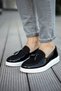 Men's Casual Shoes with Tassels Black