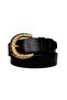 100% Genuine Leather Gold Buckle Women's Jeans, Sports Belt 4 Cm=an-byn-24