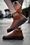 Velcro Men's Sneaker Boots Brown - 3