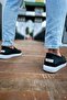 Flat Men's Casual Shoes Black - 6