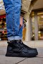 Lace-Up Men's Sneaker Boots Black Black - 3