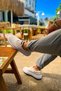 Lace-Up Velvet Fabric Men's Casual Shoes White - 3