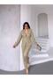 Women's Buckle Belt, Detailed Snap-Front Jacket, and Palazzo Pants—A Stylish Suit - 4