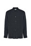 Men's Red Slim Fit Long Sleeve Linen Shirt