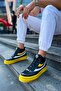 Lace-Up Men's Sneaker Boots Yellow - 2