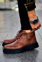 Lace-Up Men's Worker Boots Brown