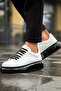 Lace-Up Men's Sports Shoes White - 2