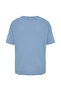 Men's Blue Linen Blend Crew Neck T-Shirt - 2