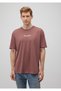 Back Printed Brown T-Shirt Loose Fit / Loose Relaxed Fit 0612261 -70235 - 3