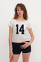 Boat Neck Printed T-Shirt P1718 - 4