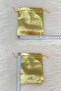 Gold Lame Pouch 50 Pieces Size 12x14cm, Henna Cookie Nuts Gold Jewelry Promise Gift Bundle - 6