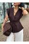 Scuba Crep Waist Tie Vest - 2