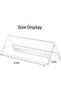 12 Pack Acrylic Name Plates for Desk, 8.5"x2.9" Double-Sided Clear Sign Holder - 3