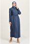 Embroidered Waist and Sleeve Ferace 1453-01 Dark Blue - 2