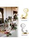 Gold Mirror Acrylic Wedding Table Numbers with Holder, 1-15, Elegant Reception Signs - 3