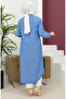 Long denim tunic 7001-01 denim blue - 5