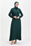 Wrapped Fabric Side Tie Dress 1033-04 Emerald Green