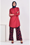 Judge Collar Tunic 6474-03 Burgundy - 2