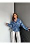Qimene Women's Large Pocket Waist Drawstring Loose Collar Lacy Oversize Coat - 2