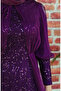 Sequined evening dress 5346-06 purple - 4