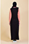 مطبوع فستان رياضي 9026-05 أسود - 3