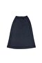 Women's Elastic Waist Lined Thin Combed Cloth Bell Skirt - 2