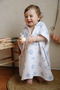 100% Natural Organic Muslin Cheerful Sky Baby Kids Poncho Ultra Soft Beach Bathrobe - 6