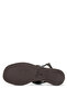 Women's Genuine Leather Black Leather Flat Sandals - 3