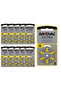 Extra 60-Pieces (10 Size) Hg0% (PR70) Zinc-Air 1.45V Hearing Aid Batteries - 2