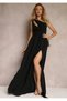 New Season Women's Elegant One Shoulder Stylish Long Invitation Graduation Evening Dress - 2