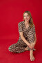 Heart Patterned Cotton Lycra Buttoned Pajama Set - 2
