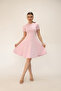 Soft Touch Pink Color Flared Detailed Modal Comfortable Dress - 2