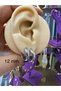 Stainless Steel Bombed Earring Earrings 1 Pair - 2